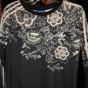 Adidas Floral Print Sweater